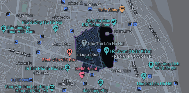 Bản đồ phường Hàng Trống