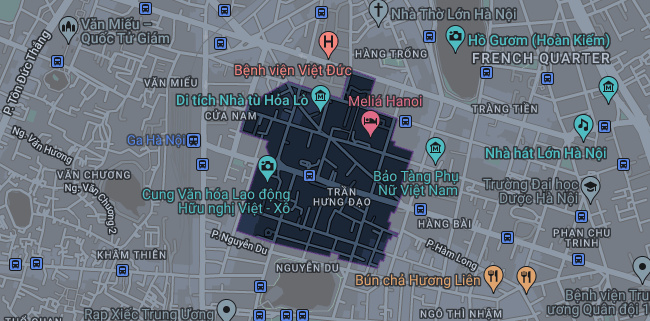 Bản đồ phường Trần Hưng Đạo