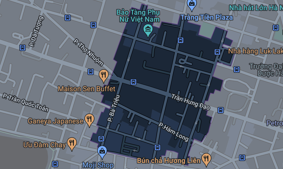 Bản đồ phường Hàng Bài