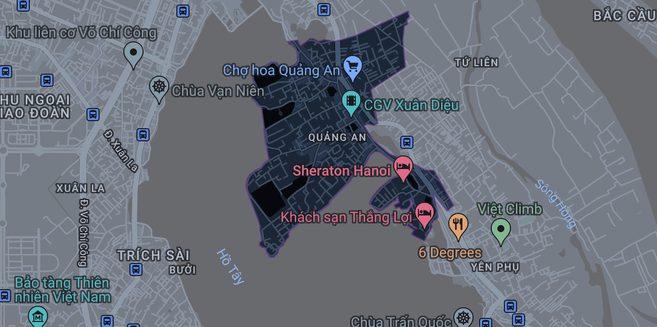 Bản đồ phường Quảng An
