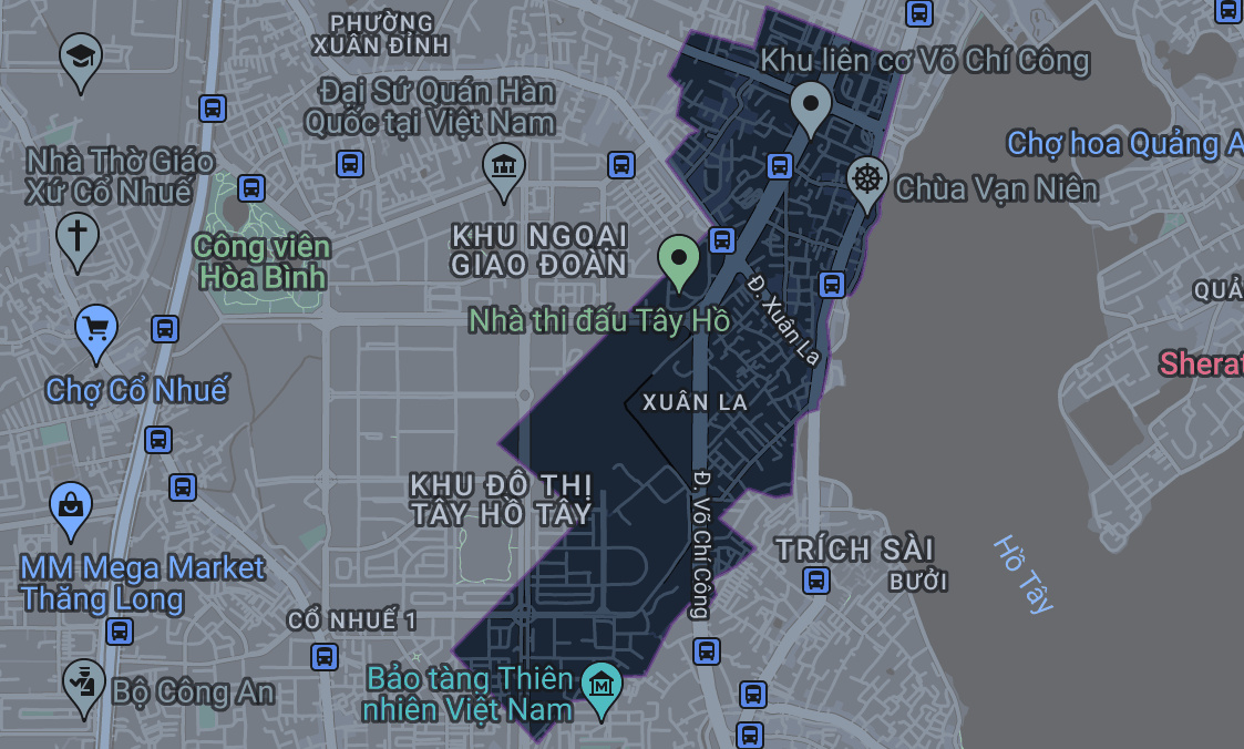 Bản đồ phường Xuân La