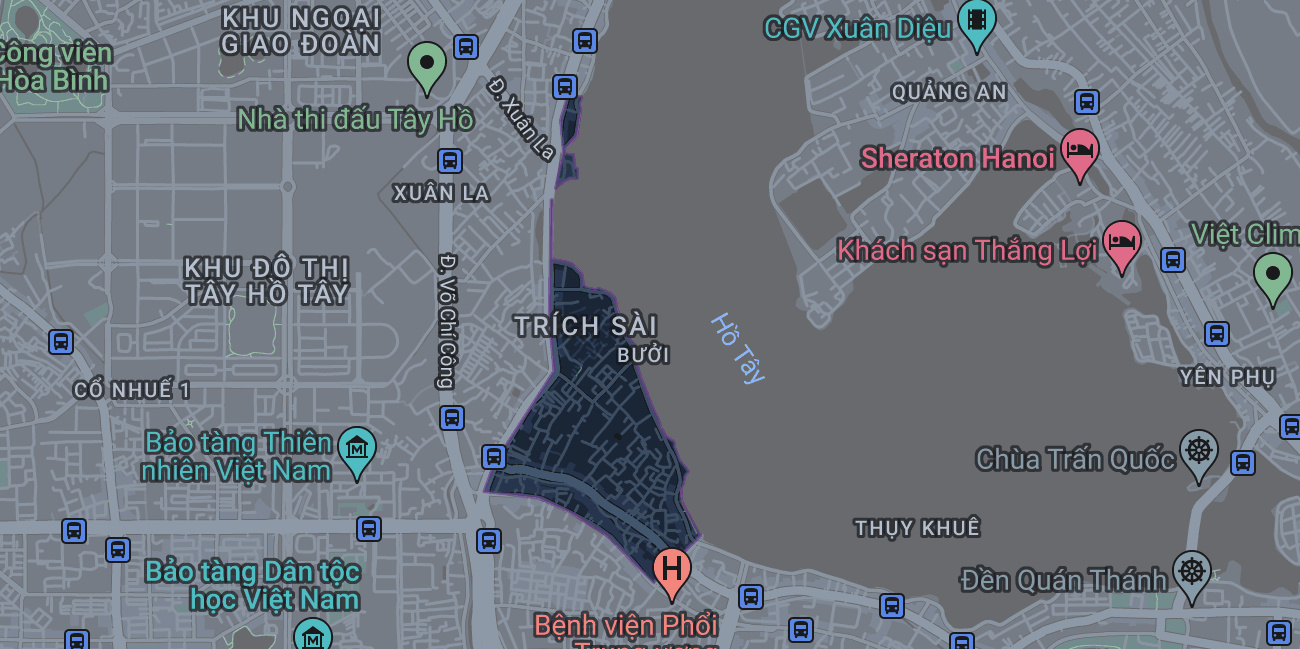 Bản đồ phường Bưởi