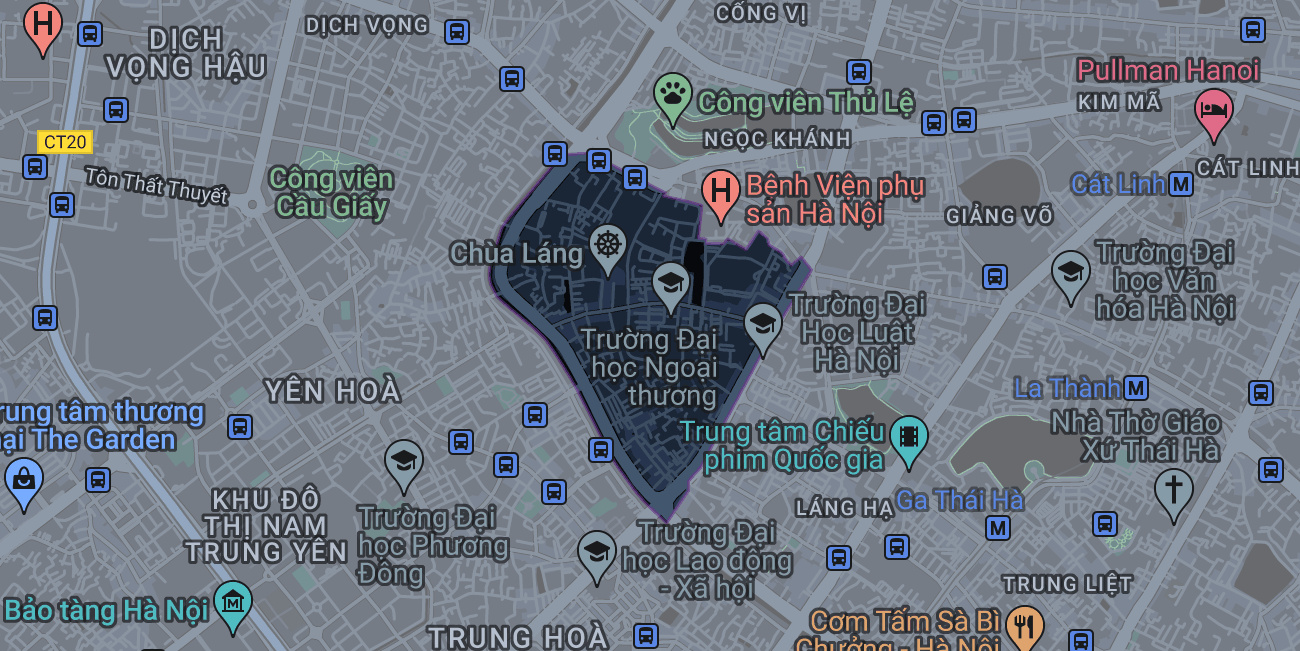 Bản đồ phường Láng Thượng