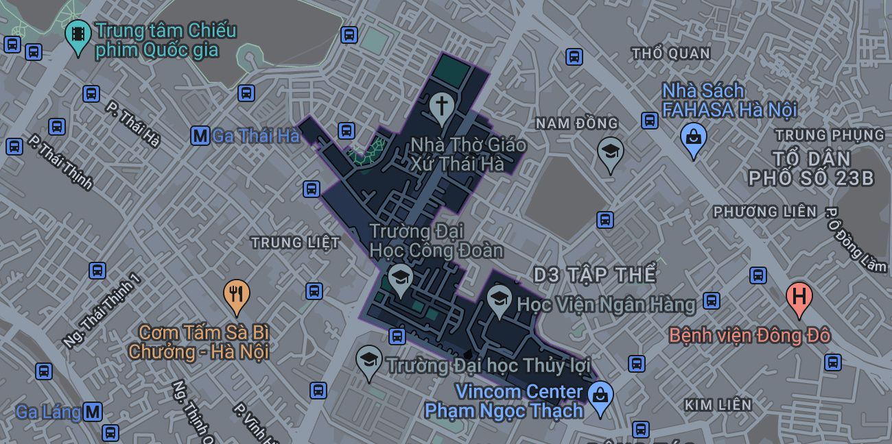 Bản đồ phường Quang Trung