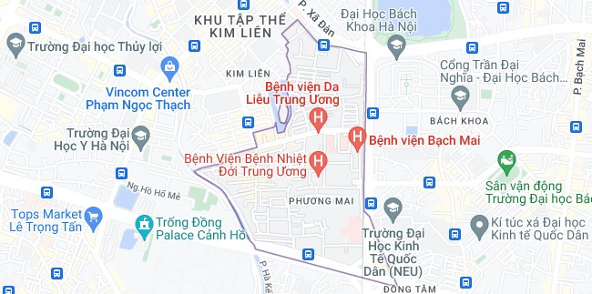 Bản đồ phường Phương Mai