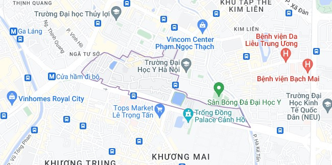 Bản đồ phường Khương Thượng