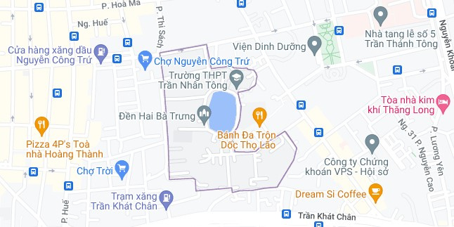 Bản đồ phường Đồng Nhân