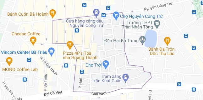 Bản đồ phường Phố Huế