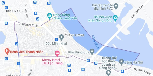 Bản đồ phường Thanh Lương