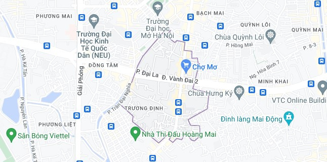 Cập nhật thông tin khu vực Phường Trương Định, Quận Hai Bà Trưng, Thành phố Hà Nội
