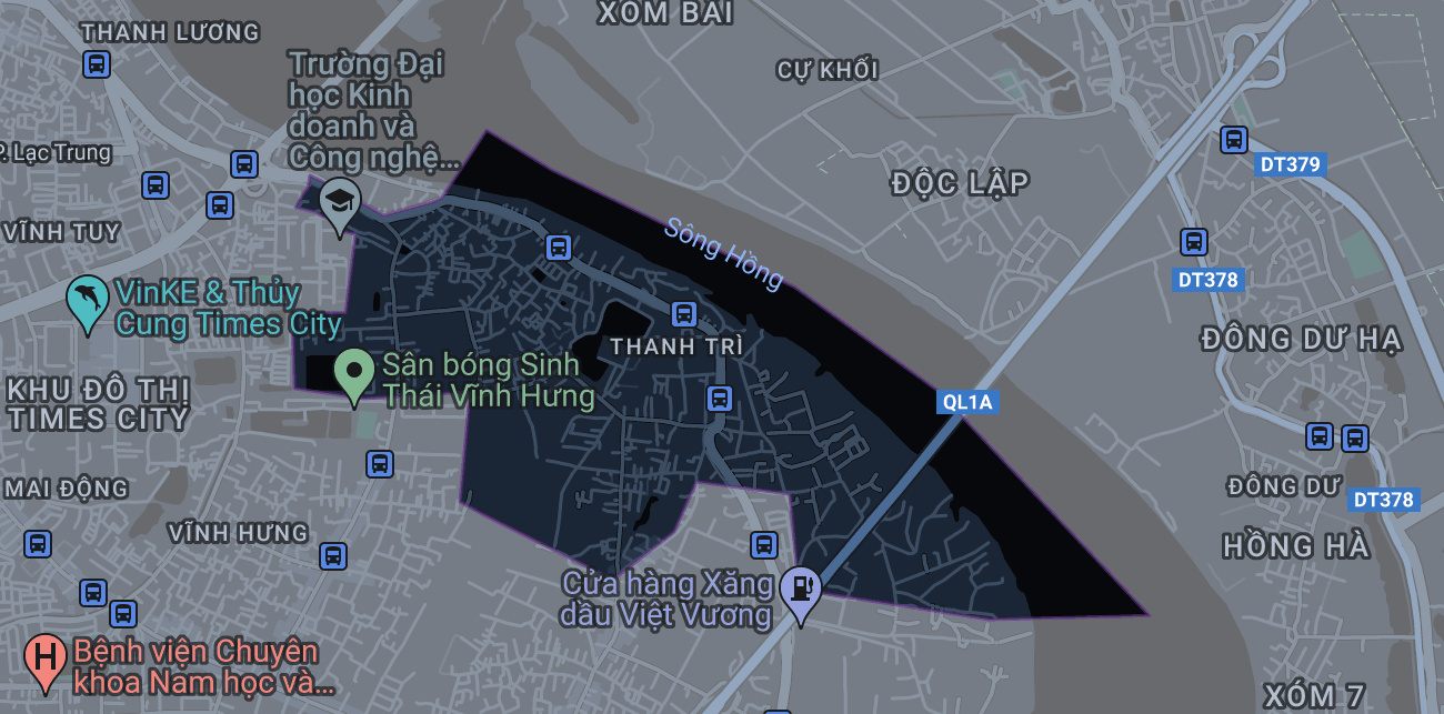Bản đồ phường Thanh Trì