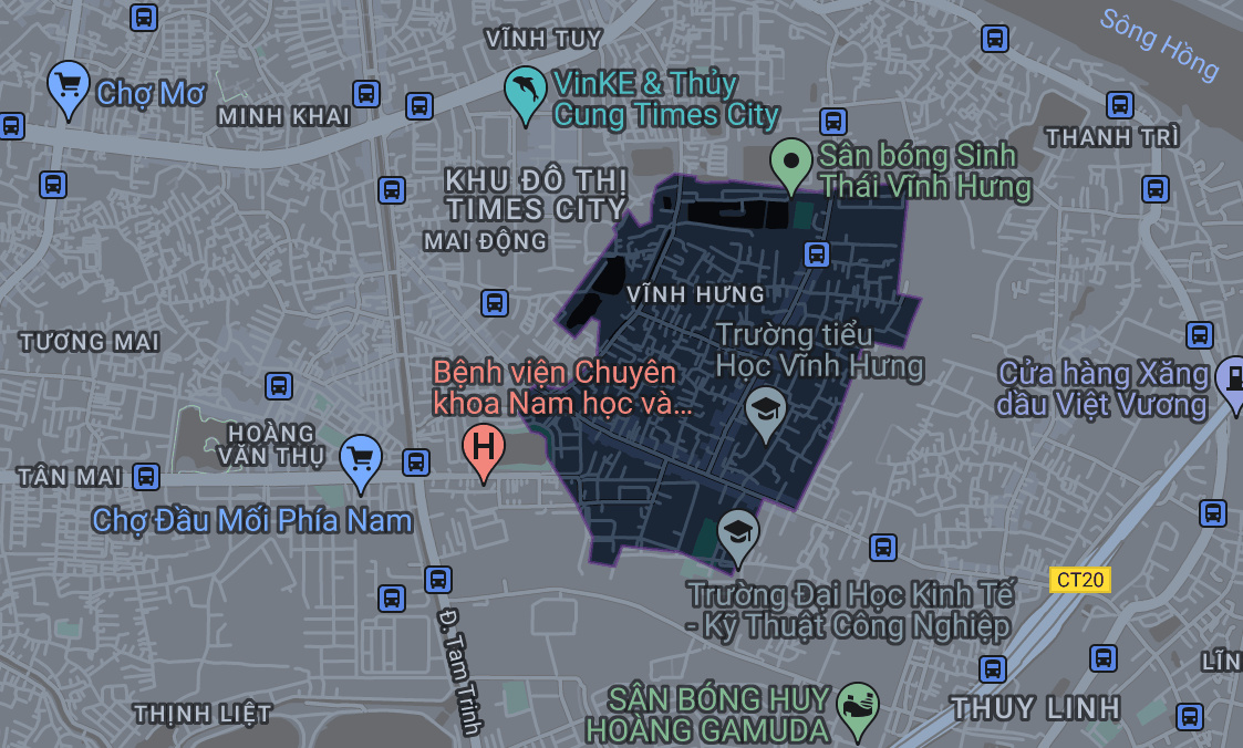 Bản đồ phường Vĩnh Hưng