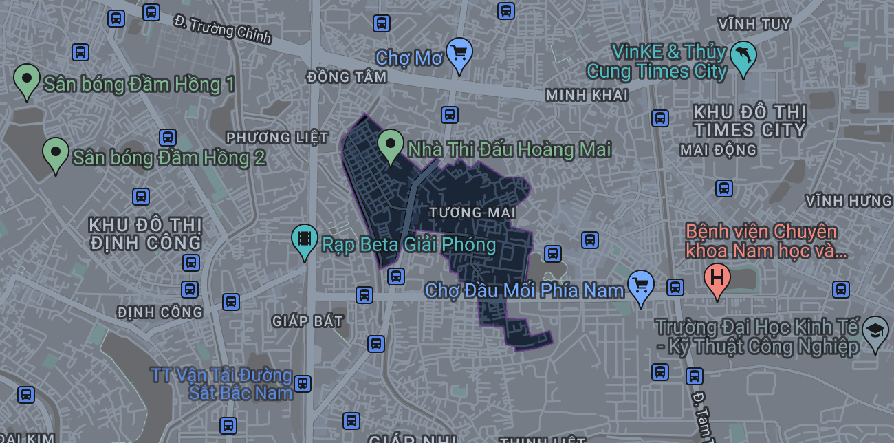 Bản đồ phường Tương Mai