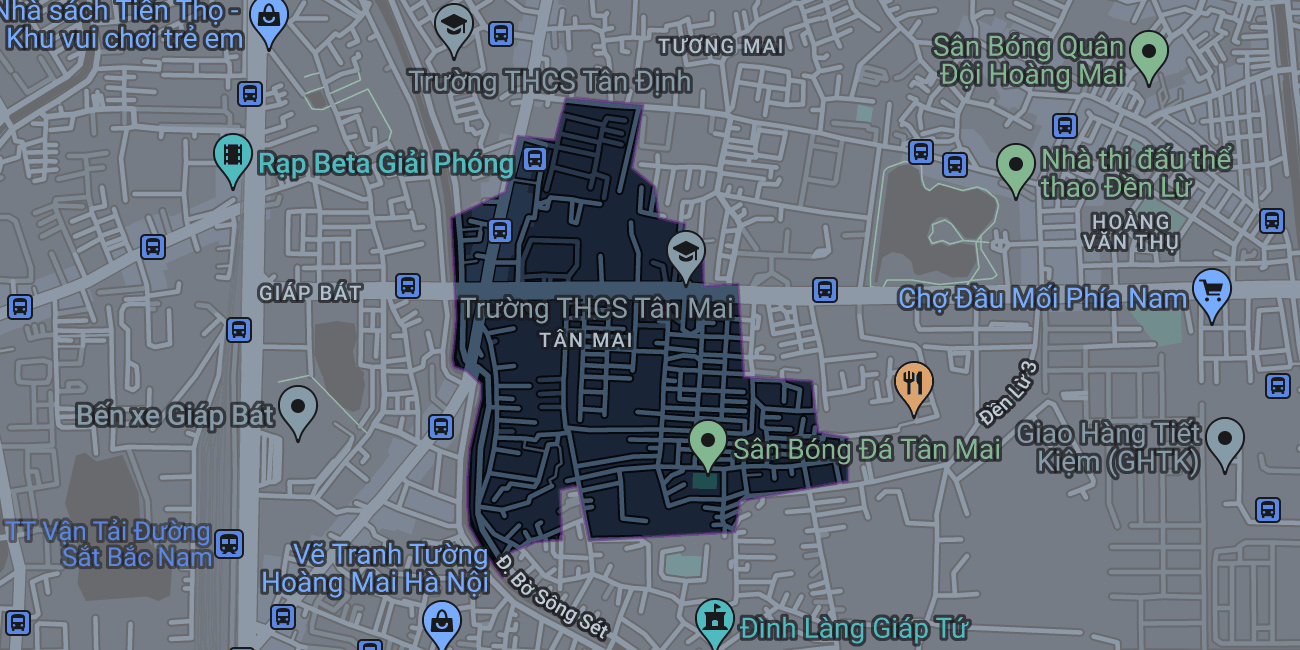 Bản đồ phường Tân Mai