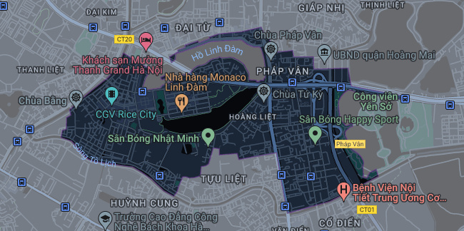Bản đồ phường Hoàng Liệt