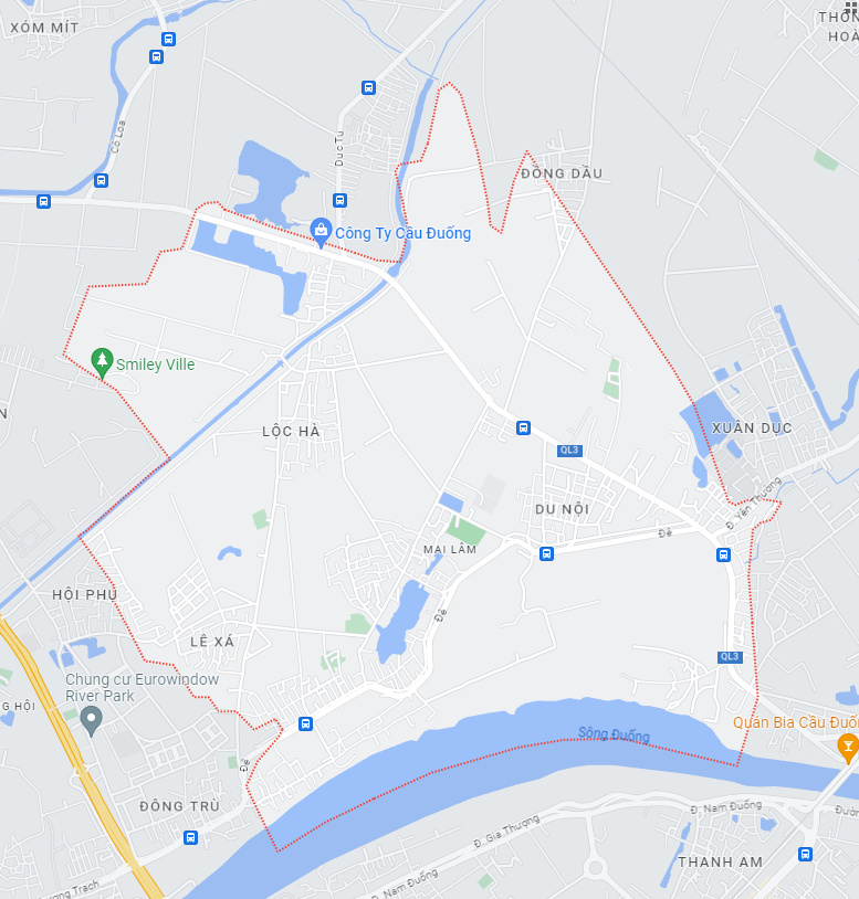Bản đồ xã Mai Lâm, huyện Đông Anh