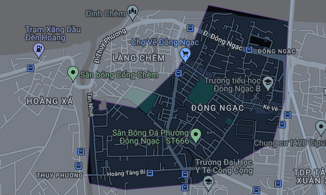 Bản đồ phường Đông Ngạc