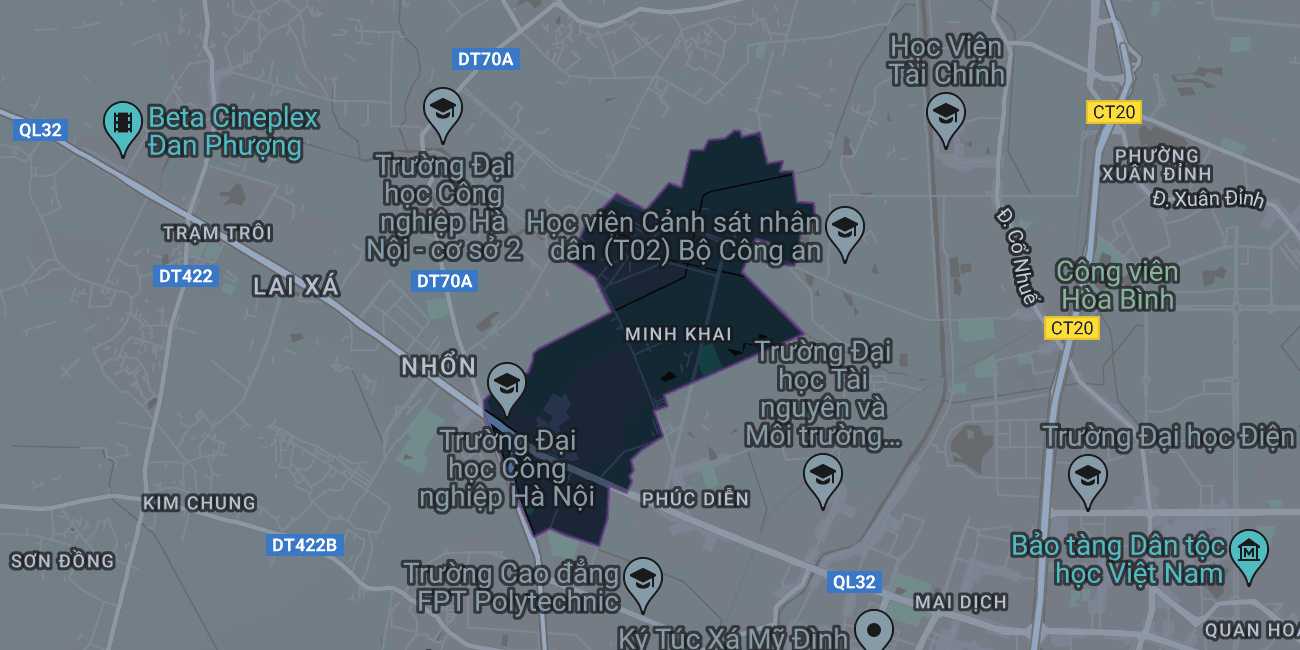 Bản đồ phường Minh Khai