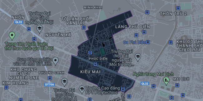 Bản đồ phường Phúc Diễn