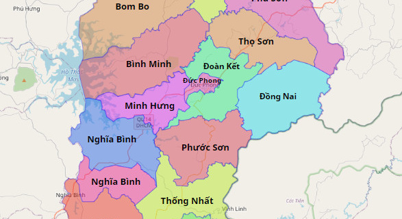 Cập nhật bản đồ hành chính mới nhất Bình Phước Cập Nhật Bản Đồ Hành Chính Mới Nhất Bình Phước